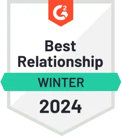 G2 Best Relationship Winter 2024